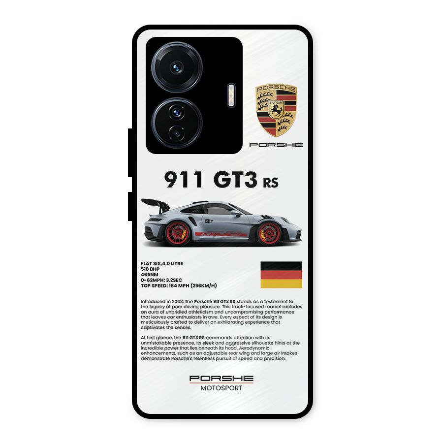 Supercar Features Metal Back Case for Vivo T1 Pro