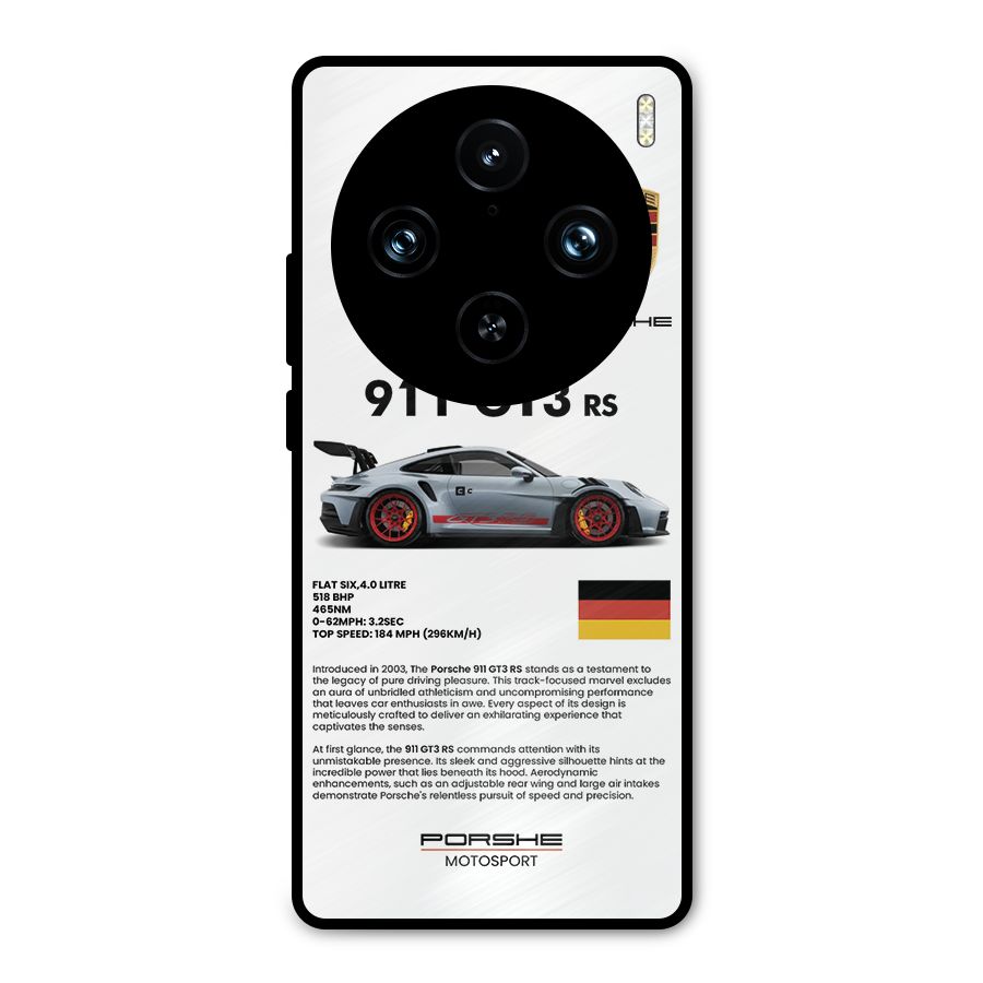 Supercar Features Metal Back Case for Vivo X100 Pro