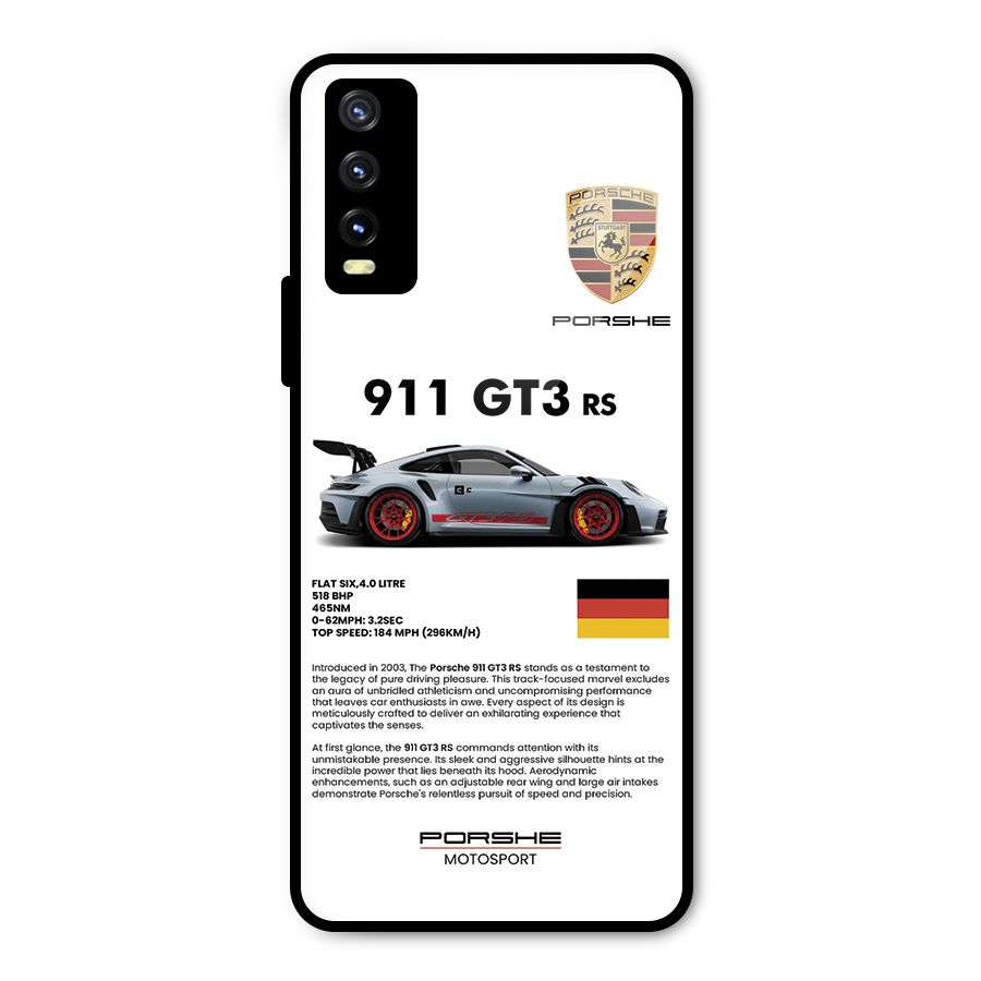 Supercar Features Metal Back Case for Vivo Y20