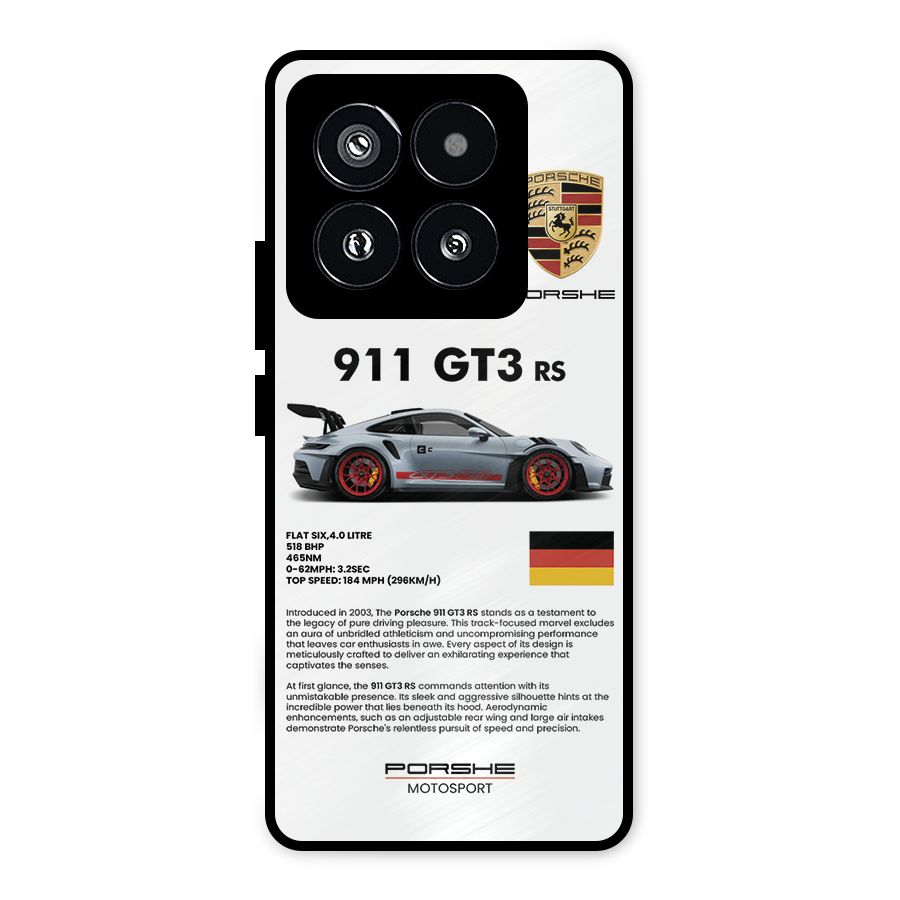 Supercar Features Metal Back Case for Xiaomi 14 Pro