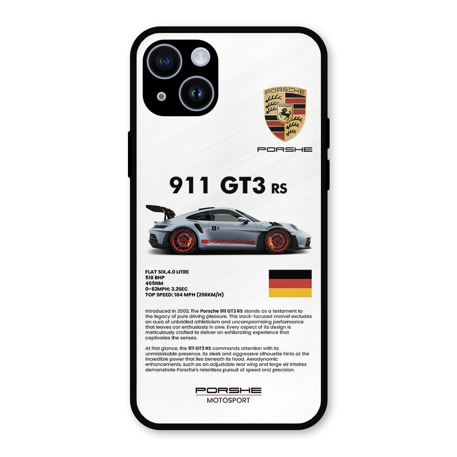 Supercar Features Metal Back Case for iPhone 14
