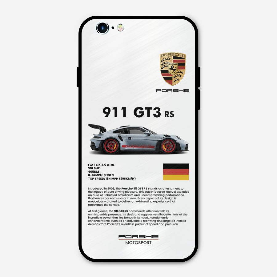 Supercar Features Metal Back Case for iPhone 6 6s