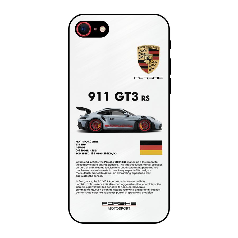 Supercar Features Metal Back Case for iPhone SE 2020