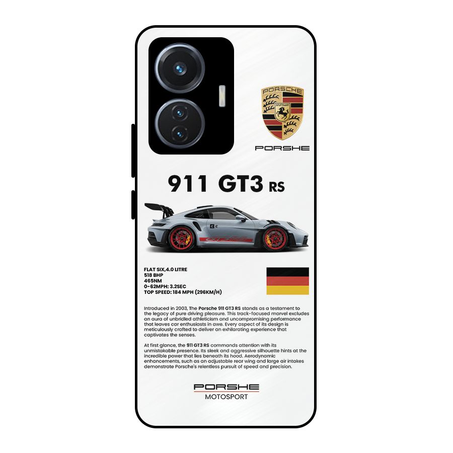 Supercar Features Metal Back Case for iQOO Z6 44W