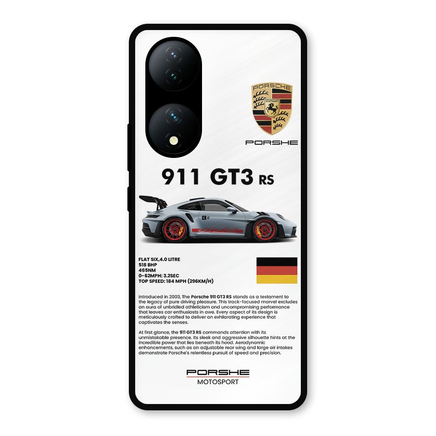 Supercar Features Metal Back Case for iQOO Z7s