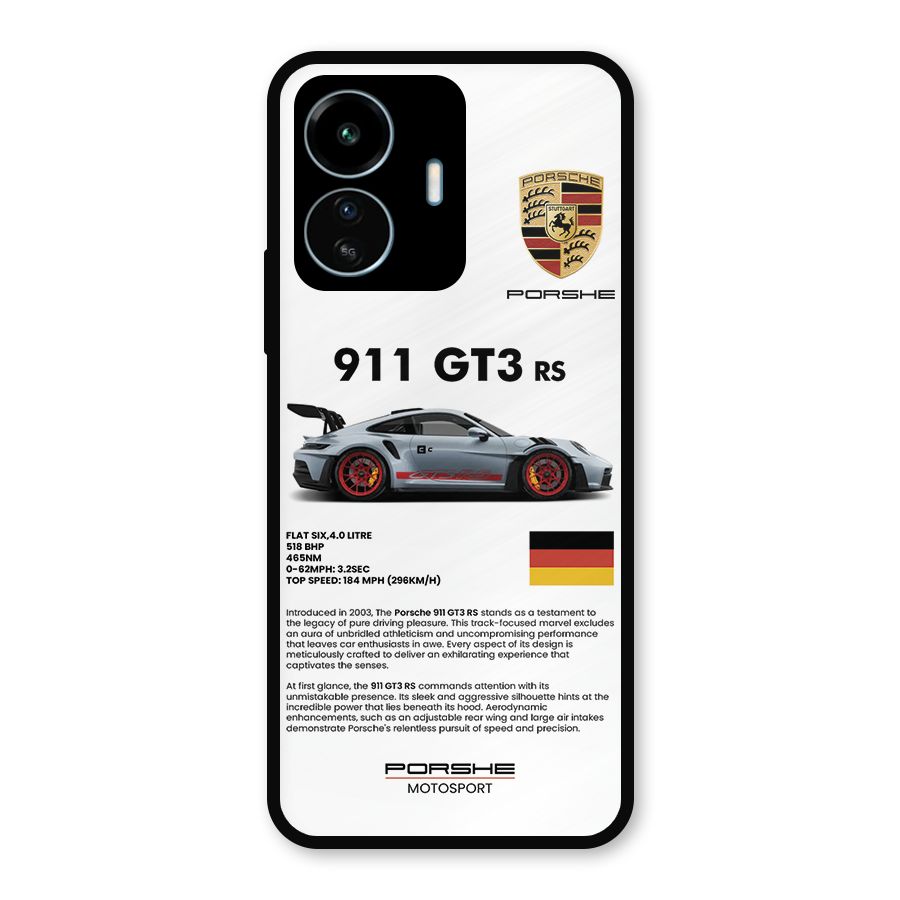 Supercar Features Metal Back Case for vivo iQOO Z6 Lite 5G