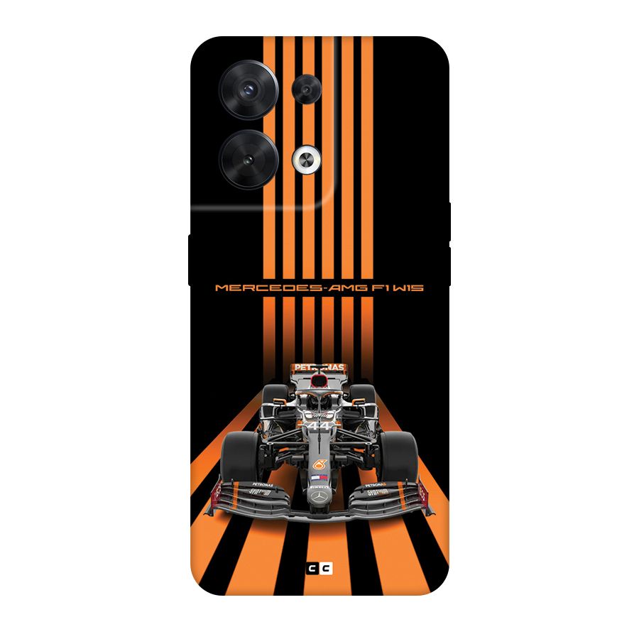 Supercar On Track Back Case for Oppo Reno8 5G