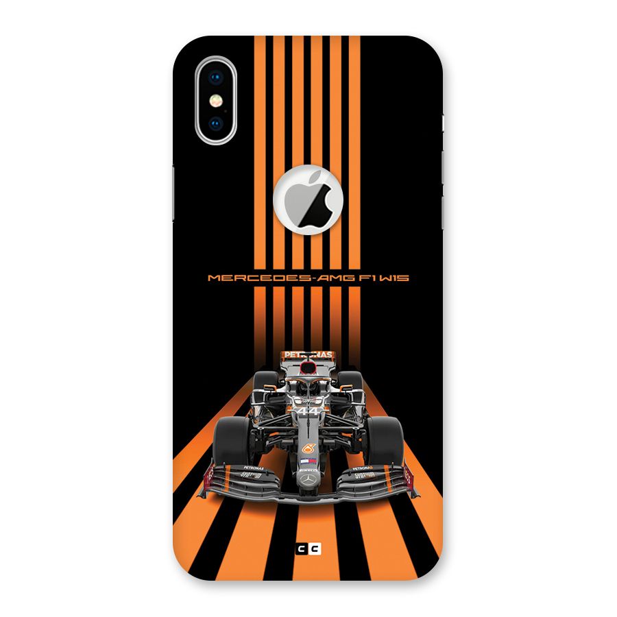 Supercar On Track Back Case for iPhone X Logo Cut