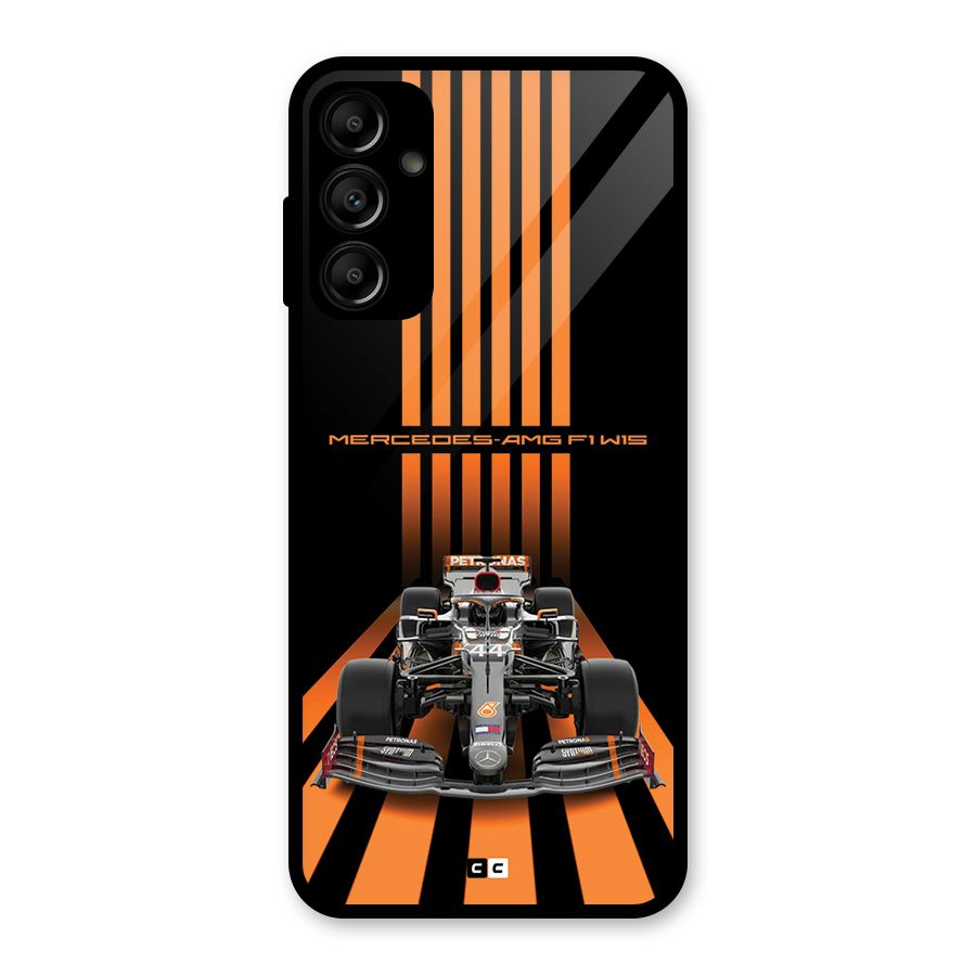 Supercar On Track Glass Back Case for Galaxy A14 5G