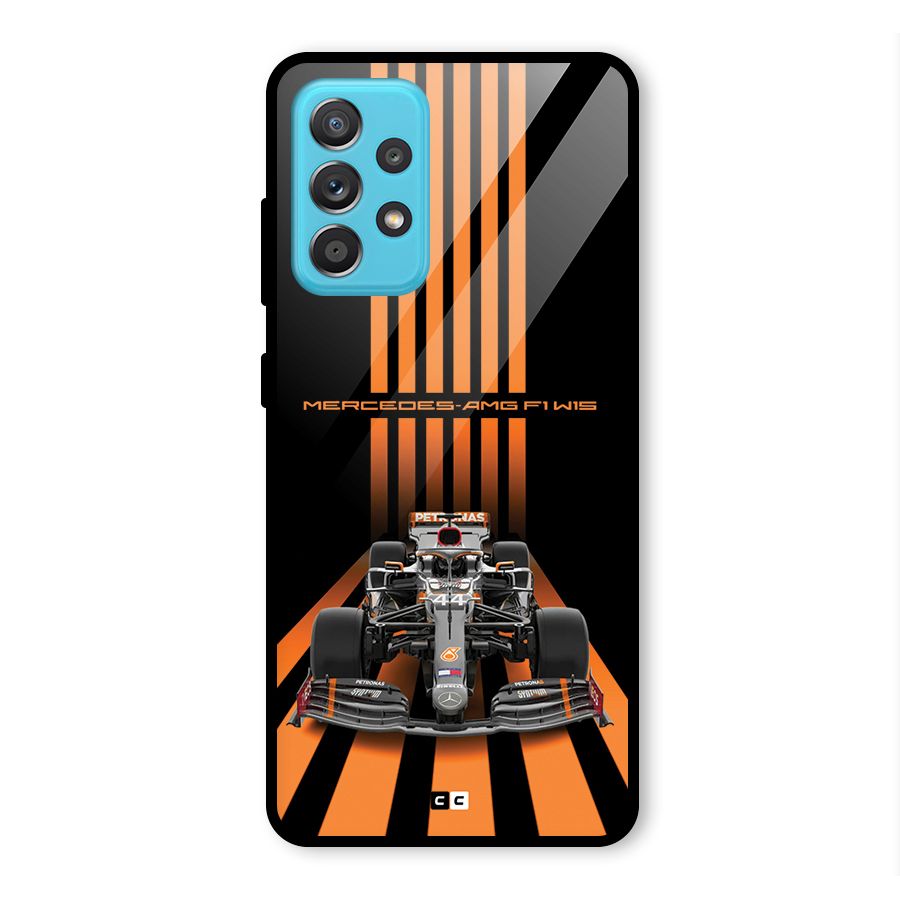 Supercar On Track Glass Back Case for Galaxy A52s 5G