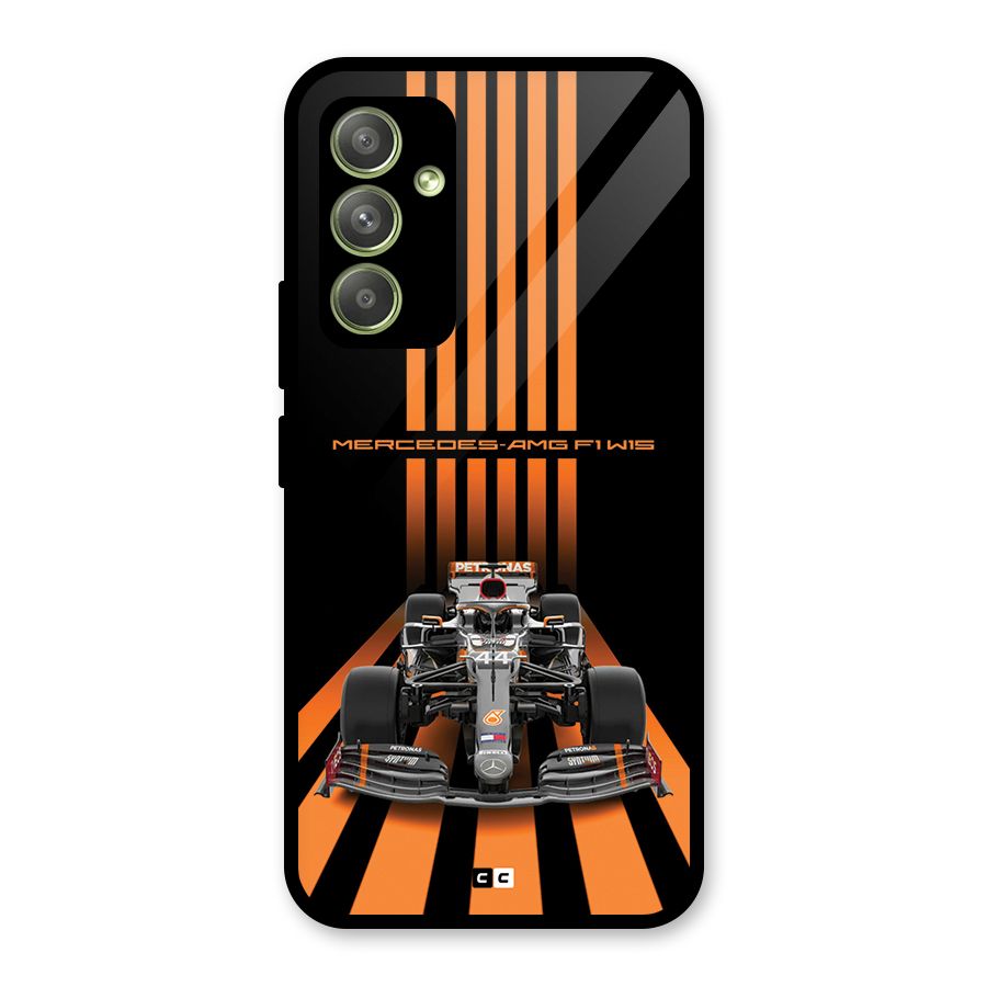 Supercar On Track Glass Back Case for Galaxy A54