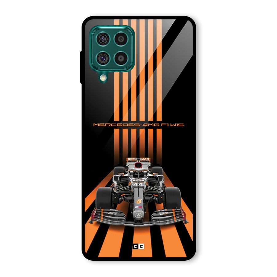 Supercar On Track Glass Back Case for Galaxy F62