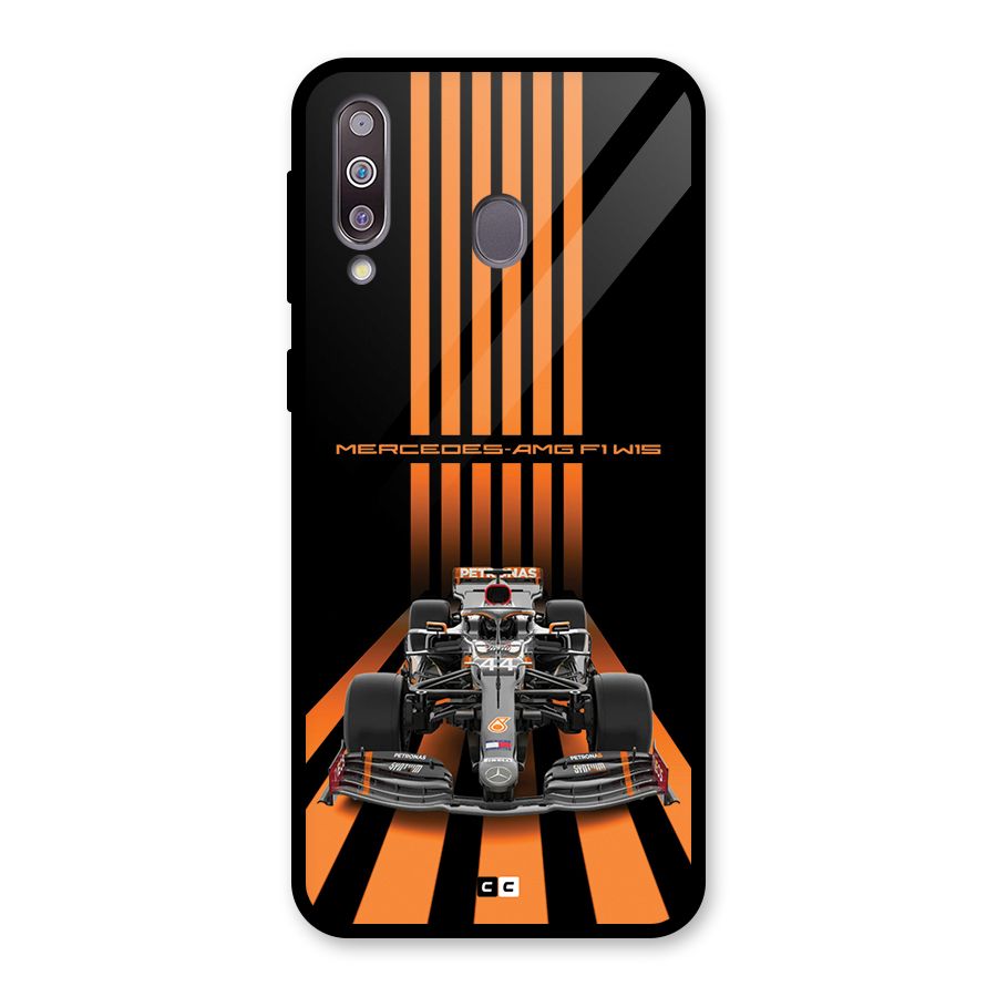 Supercar On Track Glass Back Case for Galaxy M30