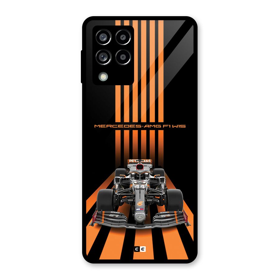 Supercar On Track Glass Back Case for Galaxy M53 5G