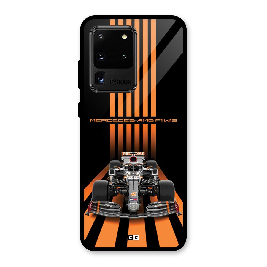 Supercar On Track Glass Back Case for Galaxy S20 Ultra
