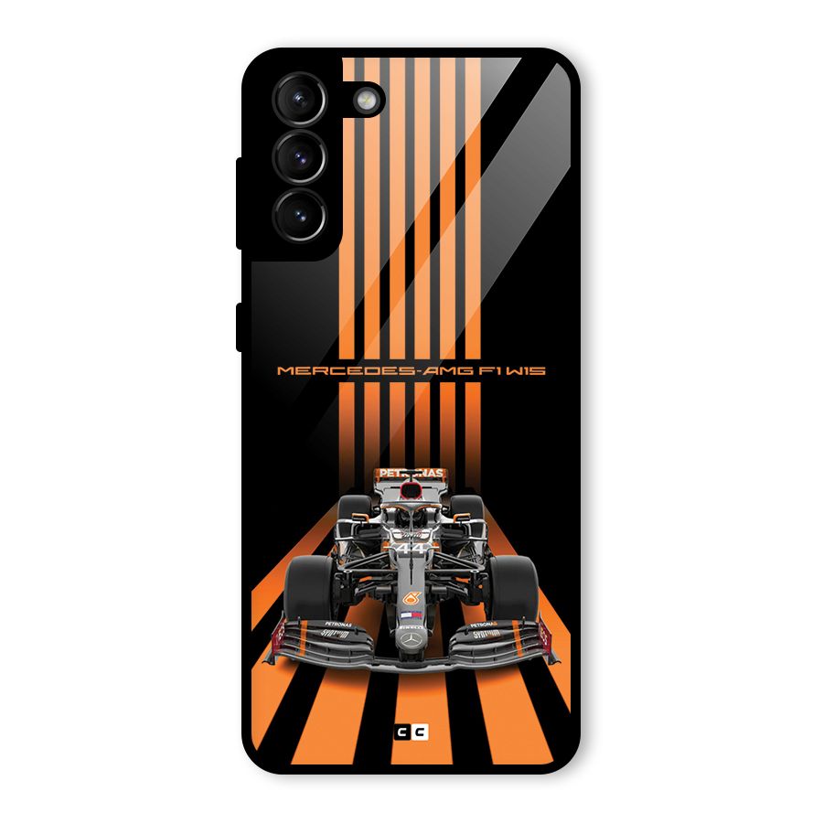 Supercar On Track Glass Back Case for Galaxy S21 Plus