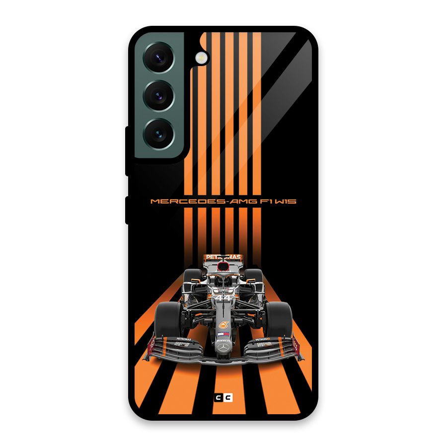 Supercar On Track Glass Back Case for Galaxy S22 5G