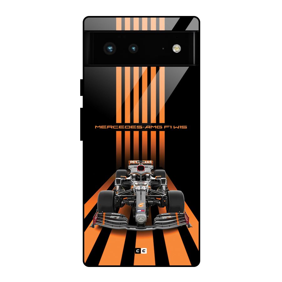 Supercar On Track Glass Back Case for Google Pixel 6