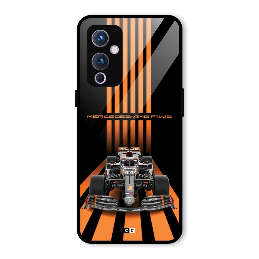Supercar On Track Glass Back Case for OnePlus 9