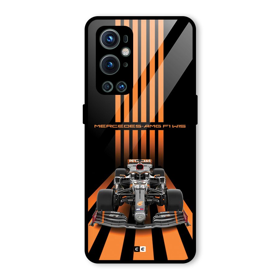 Supercar On Track Glass Back Case for OnePlus 9 Pro