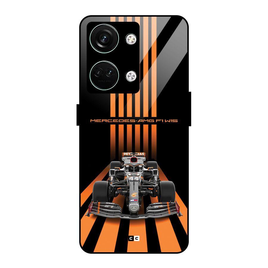 Supercar On Track Glass Back Case for Oneplus Nord 3