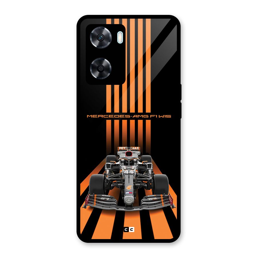 Supercar On Track Glass Back Case for Oppo A77