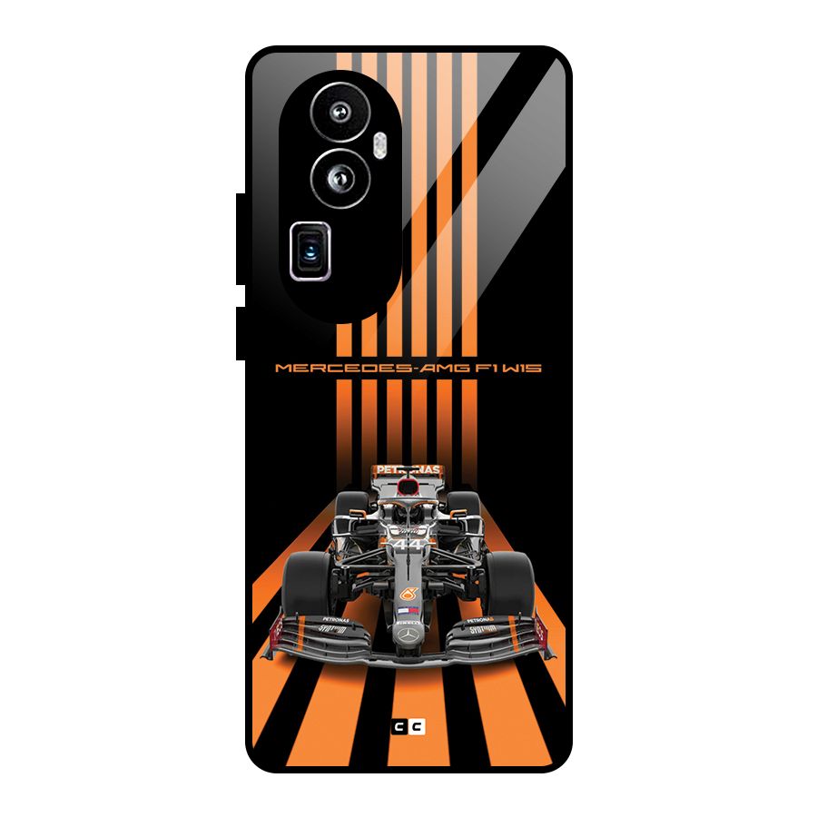 Supercar On Track Glass Back Case for Oppo Reno10 Pro Plus