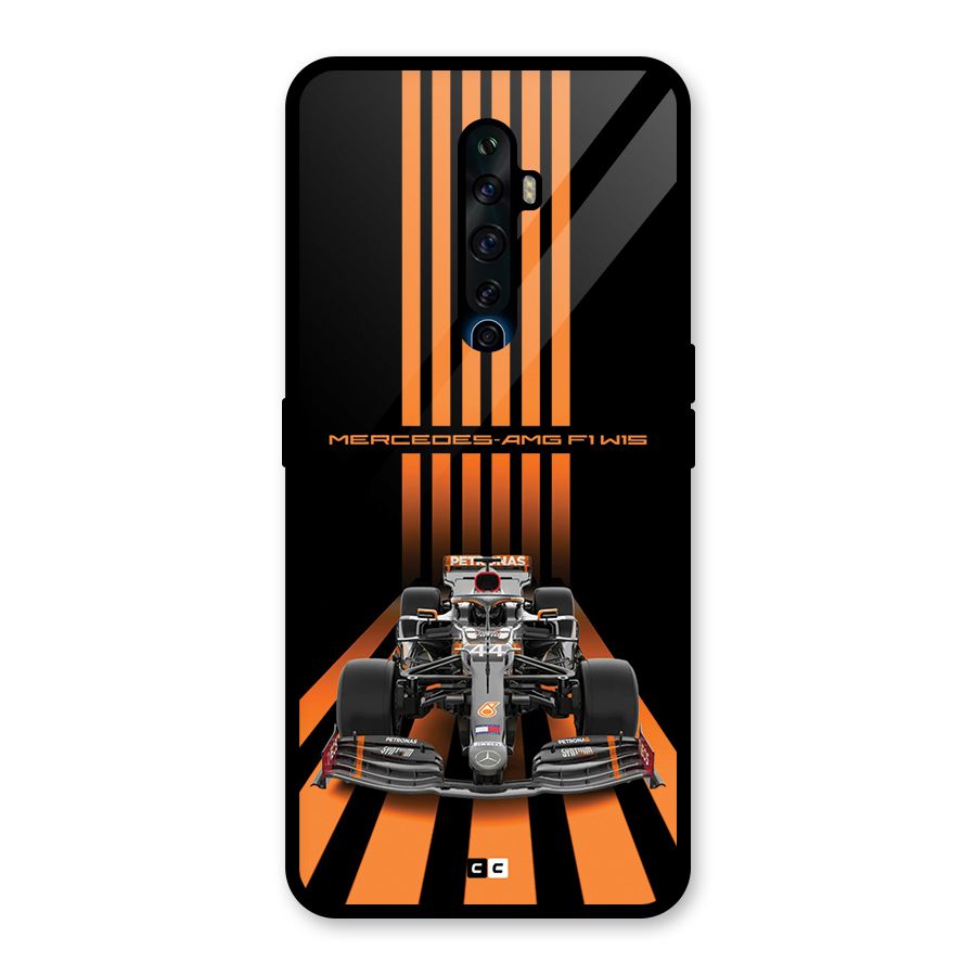 Supercar On Track Glass Back Case for Oppo Reno2 Z