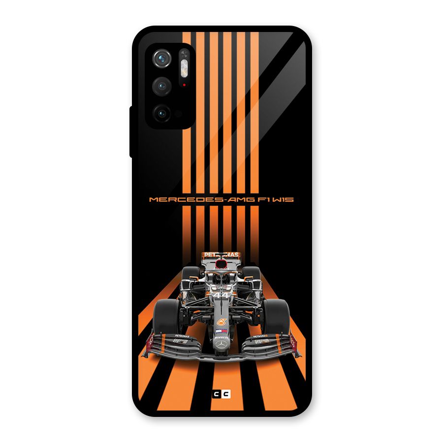 Supercar On Track Glass Back Case for Poco M3 Pro 5G