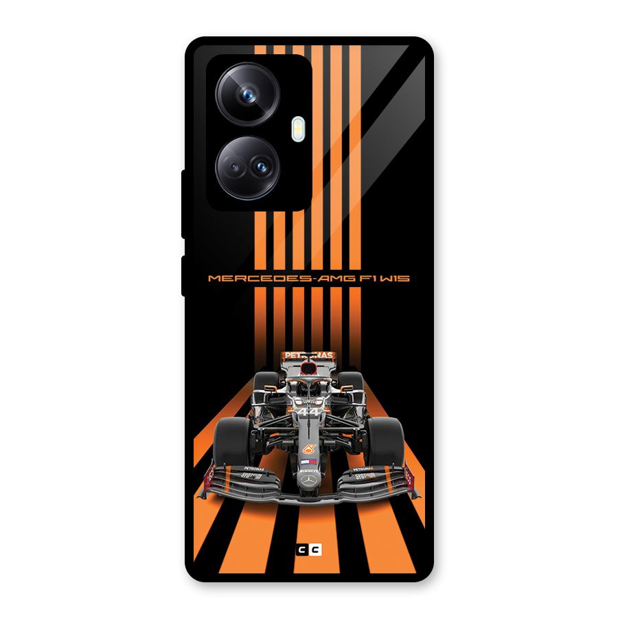 Supercar On Track Glass Back Case for Realme 10 Pro Plus