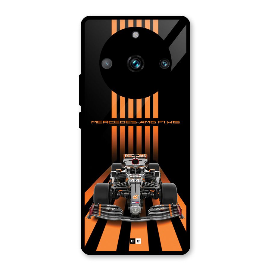 Supercar On Track Glass Back Case for Realme 11 Pro Plus