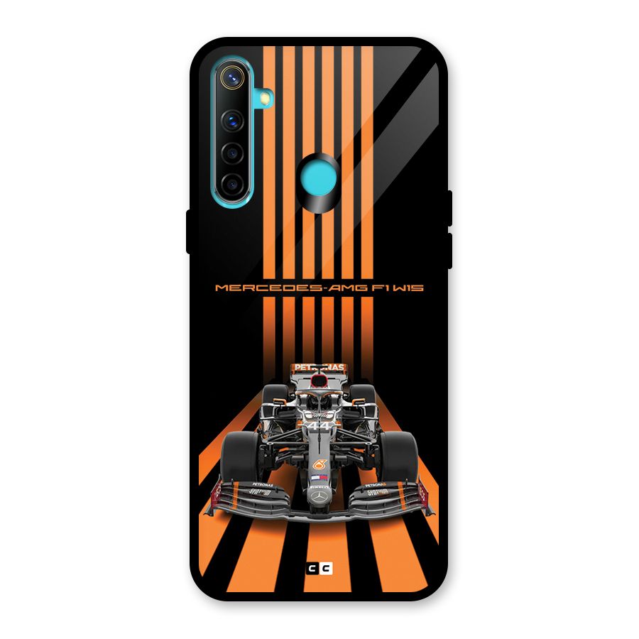 Supercar On Track Glass Back Case for Realme 5i