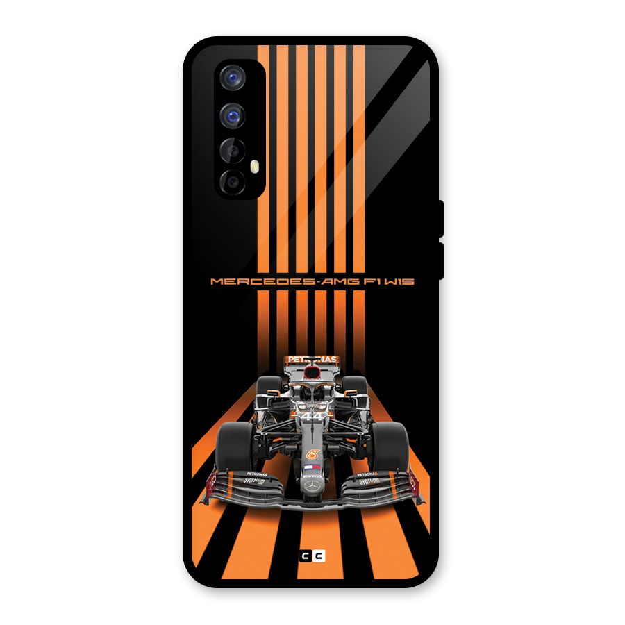 Supercar On Track Glass Back Case for Realme 7