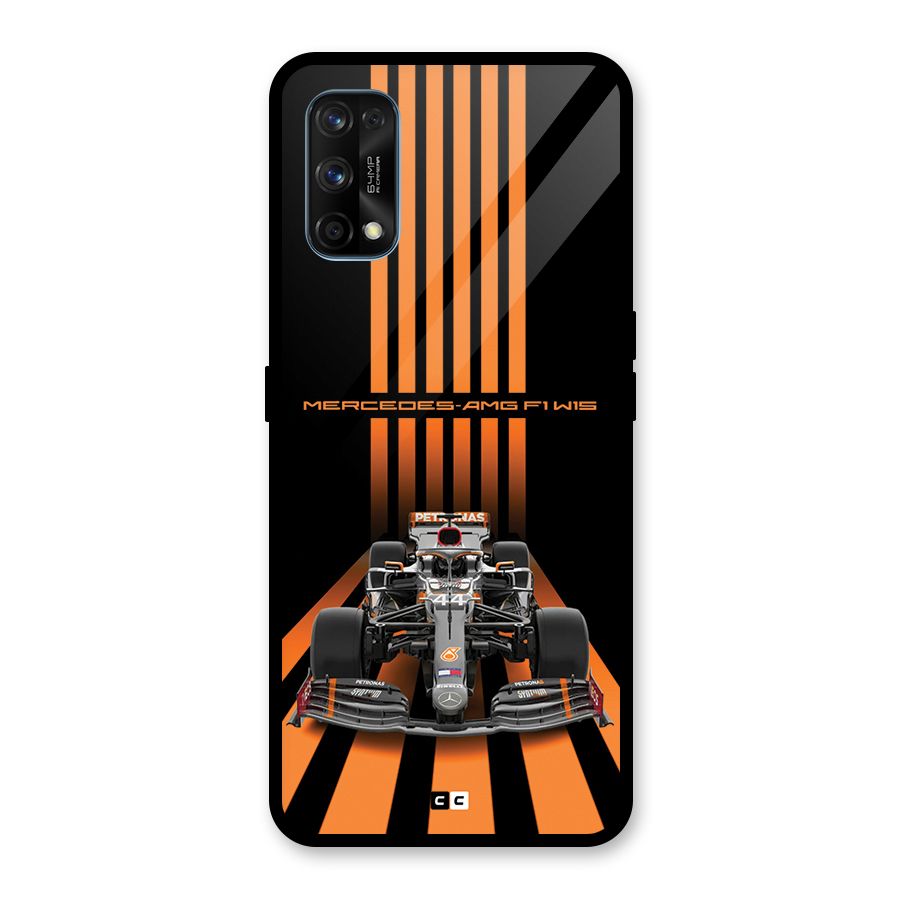 Supercar On Track Glass Back Case for Realme 7 Pro