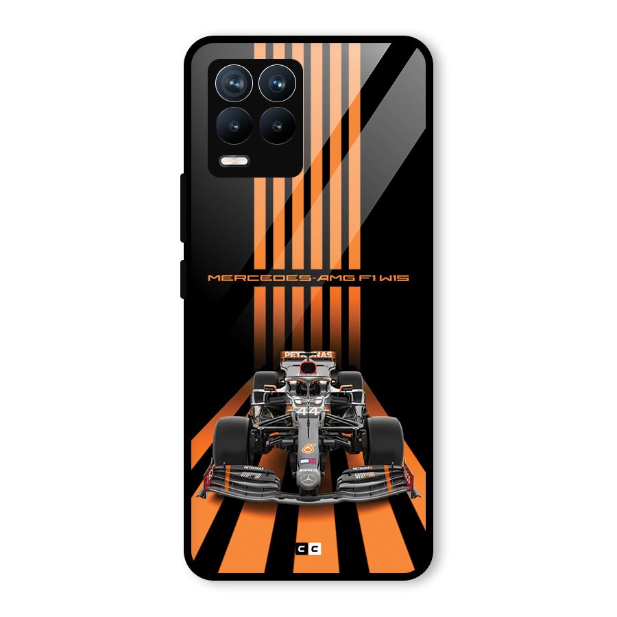 Supercar On Track Glass Back Case for Realme 8