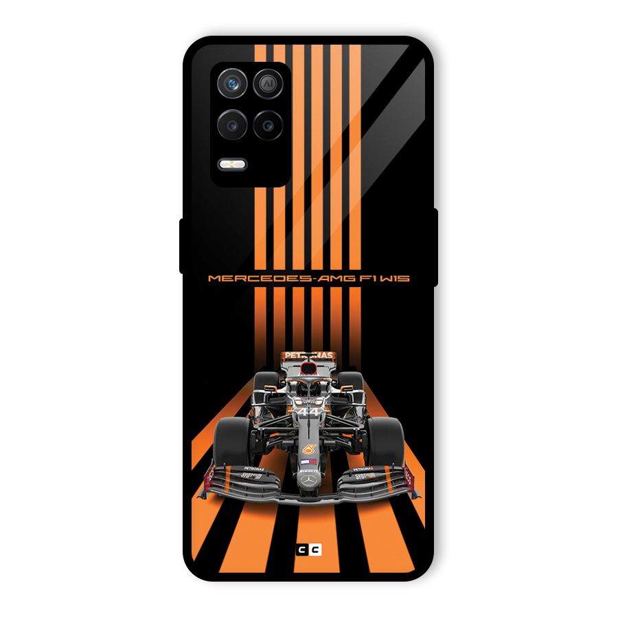 Supercar On Track Glass Back Case for Realme 8 5G