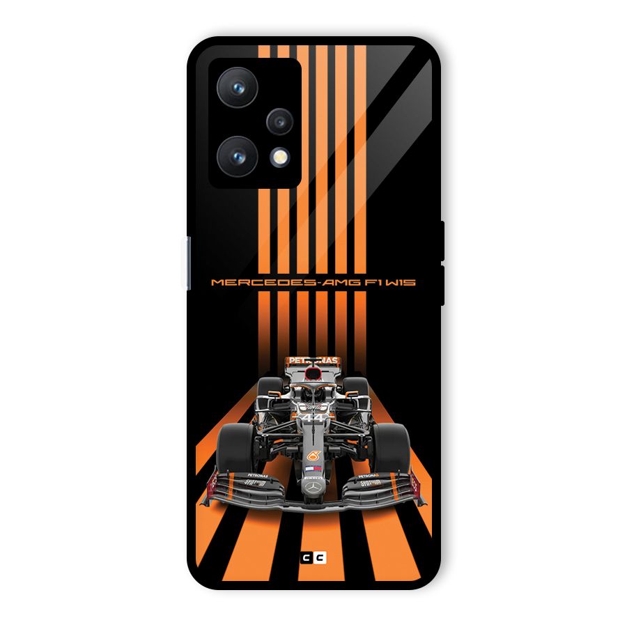Supercar On Track Glass Back Case for Realme 9 Pro 5G