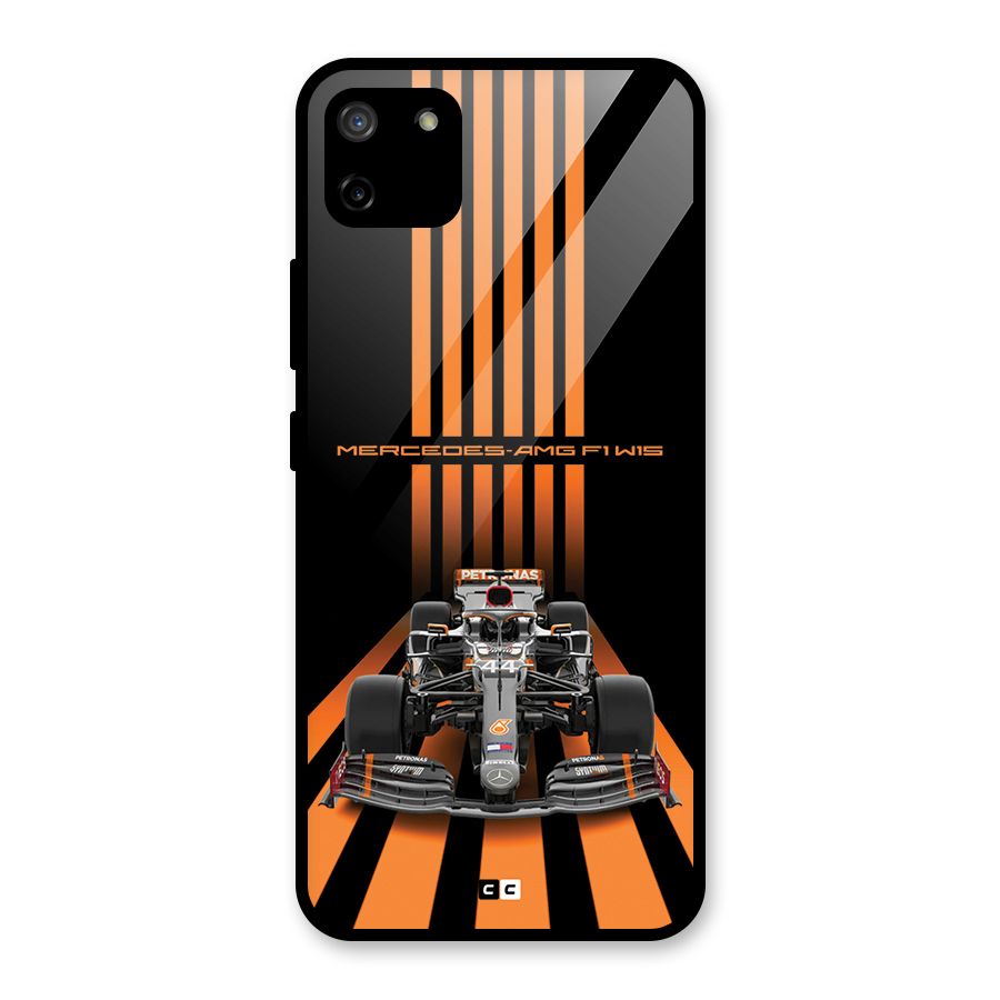 Supercar On Track Glass Back Case for Realme C11