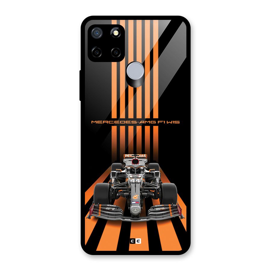 Supercar On Track Glass Back Case for Realme C12