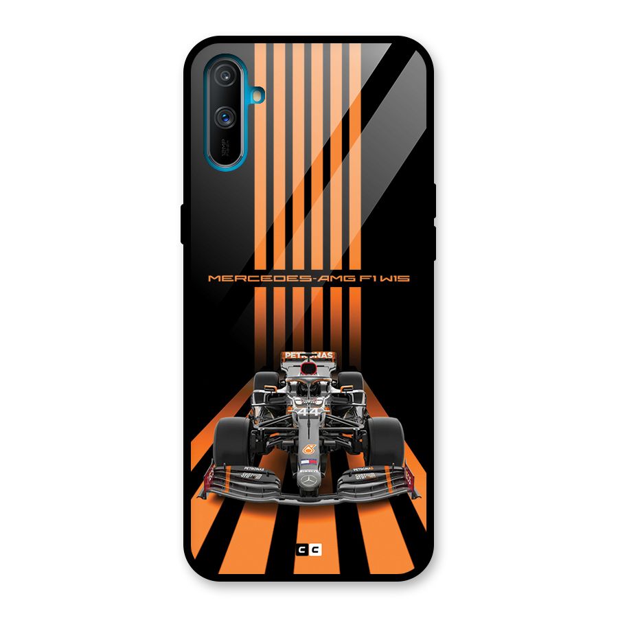 Supercar On Track Glass Back Case for Realme C3