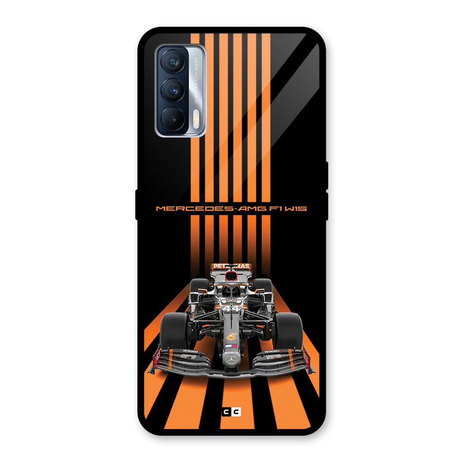 Supercar On Track Glass Back Case for Realme X7