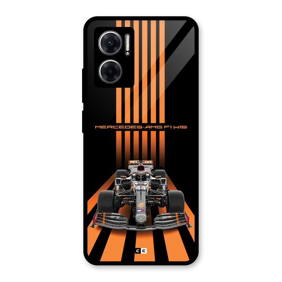 Supercar On Track Glass Back Case for Redmi 11 Prime 5G