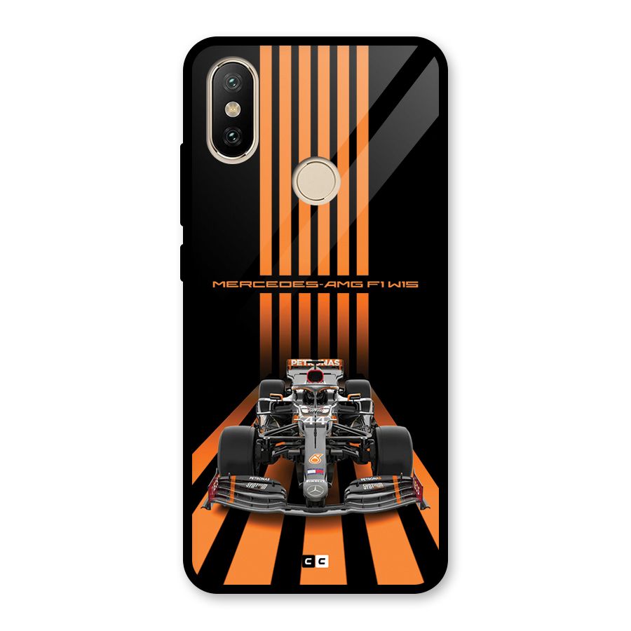 Supercar On Track Glass Back Case for Redmi A2
