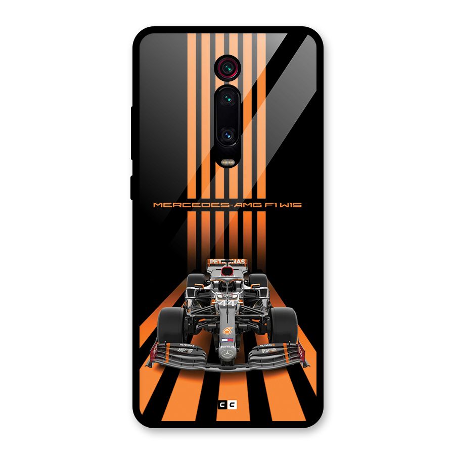 Supercar On Track Glass Back Case for Redmi K20