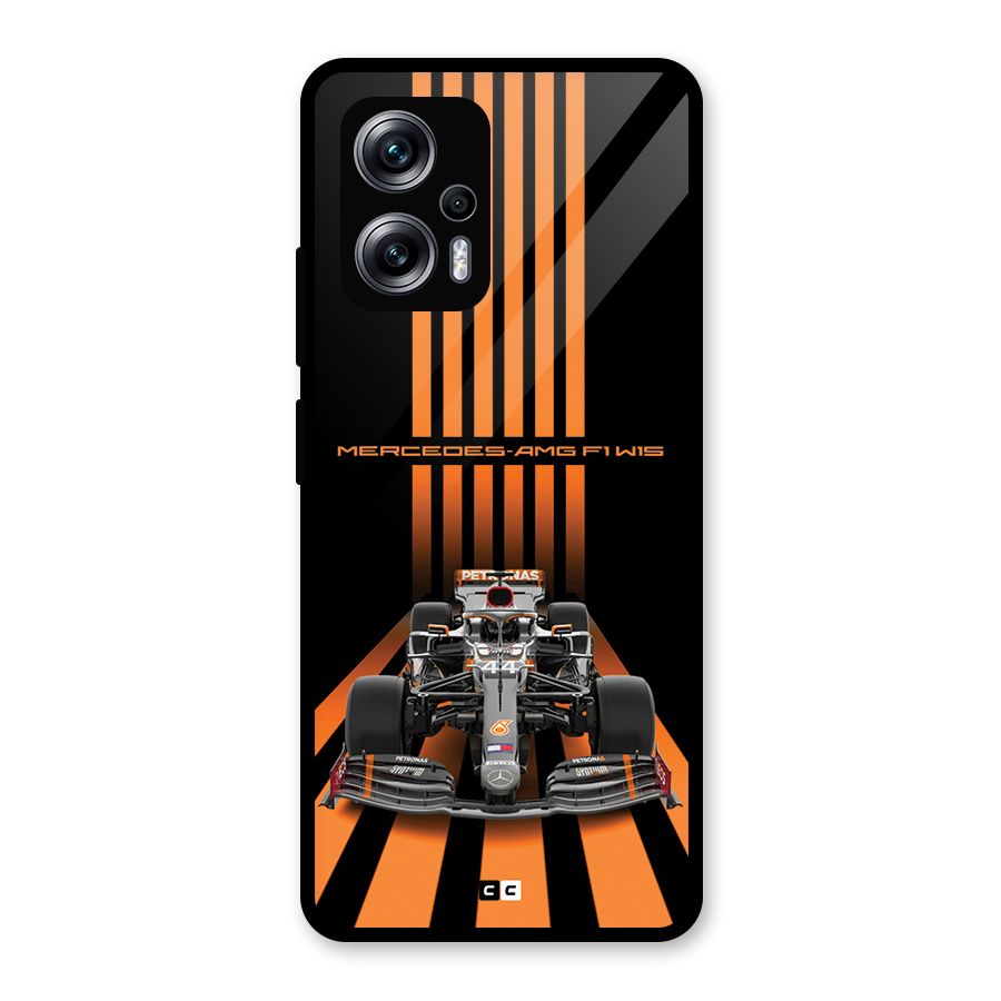 Supercar On Track Glass Back Case for Redmi K50i