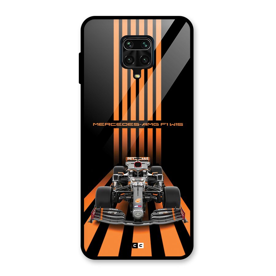Supercar On Track Glass Back Case for Redmi Note 10 Lite