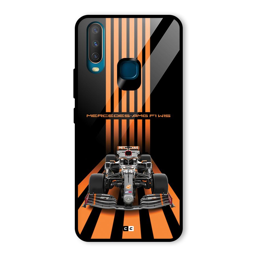 Supercar On Track Glass Back Case for Vivo U10