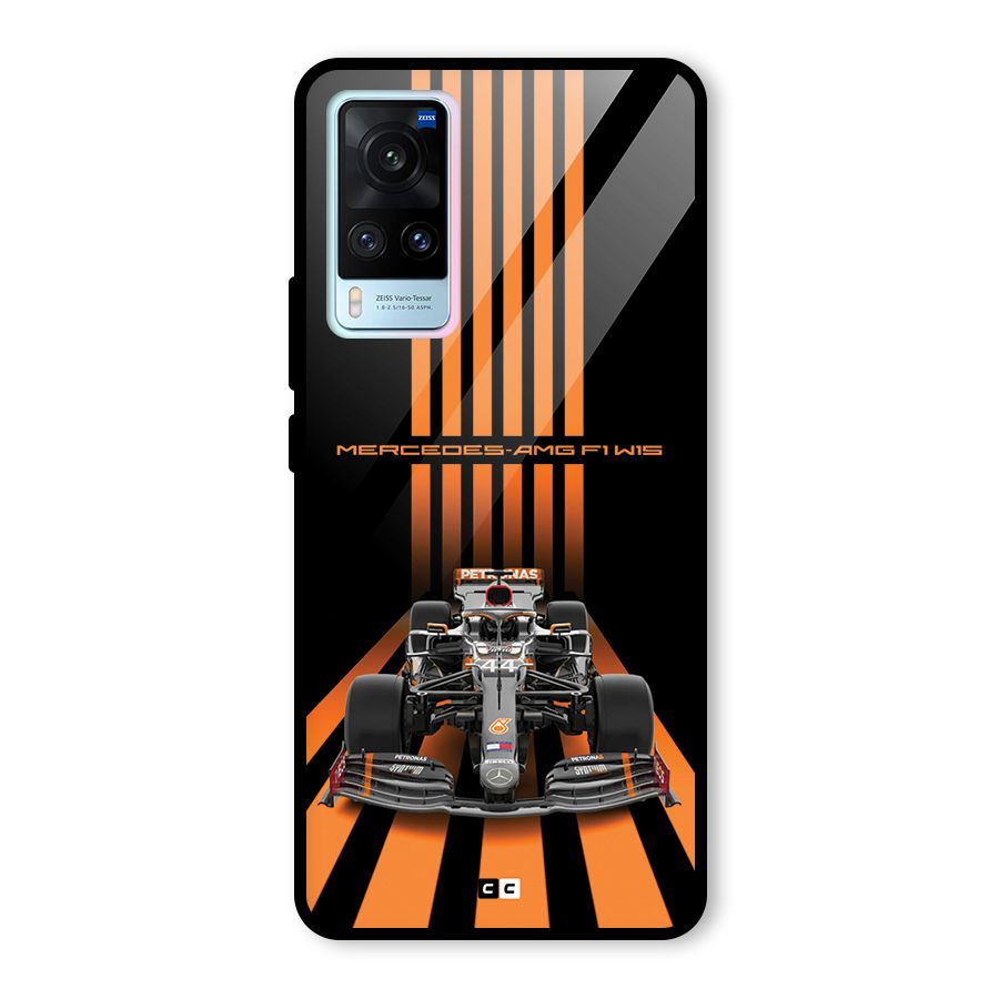 Supercar On Track Glass Back Case for Vivo X60