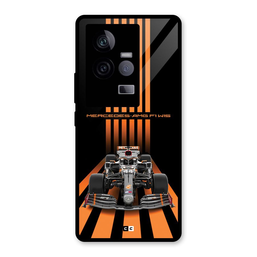 Supercar On Track Glass Back Case for Vivo iQOO 11 5G