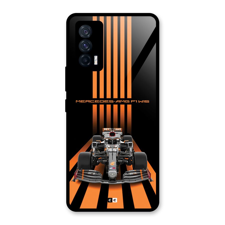 Supercar On Track Glass Back Case for Vivo iQOO 7 5G